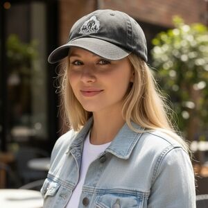 Bigfoot Logo Baseball Cap in Charcoal Gray